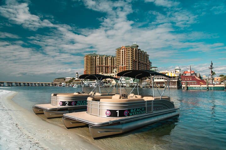 Pontoon Rental from Fort Walton Beach: 4-Hour Cruise to Crab Island & Choctawhatchee Bay