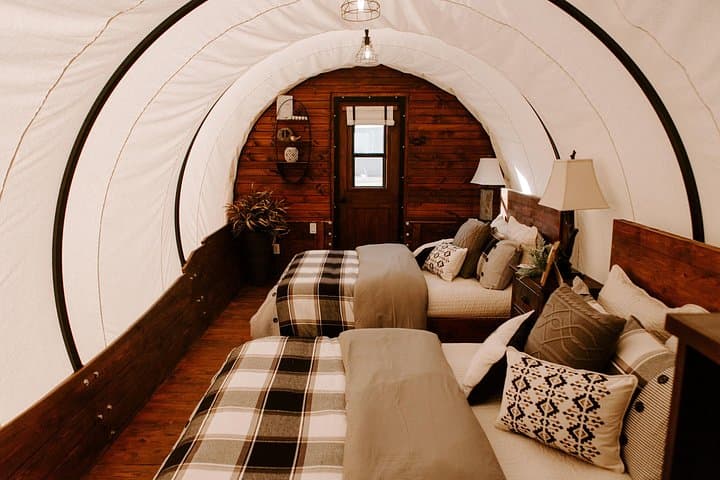 Glamping at Grand Canyon Glamping Resort: Covered Wagon Overnight on the West Rim photo 1