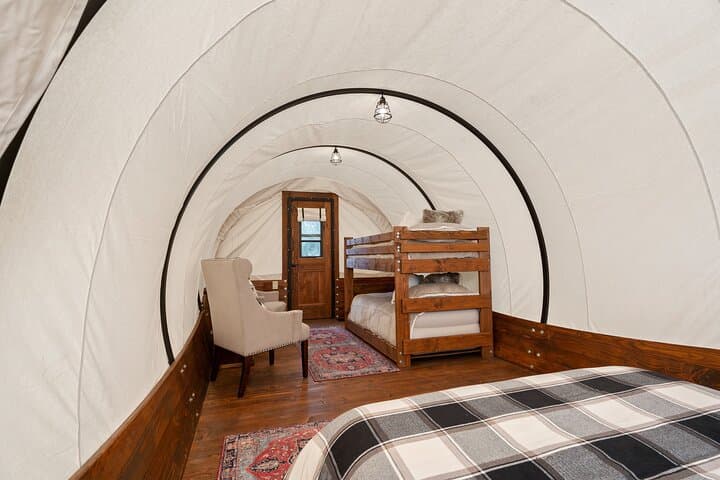 Glamping at Grand Canyon Glamping Resort: Covered Wagon Overnight on the West Rim photo 2