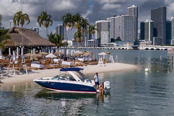 Private Miami Biscayne Bay Yacht Experience with Captain — Sandbar, Dolphins & Skyline photo 3