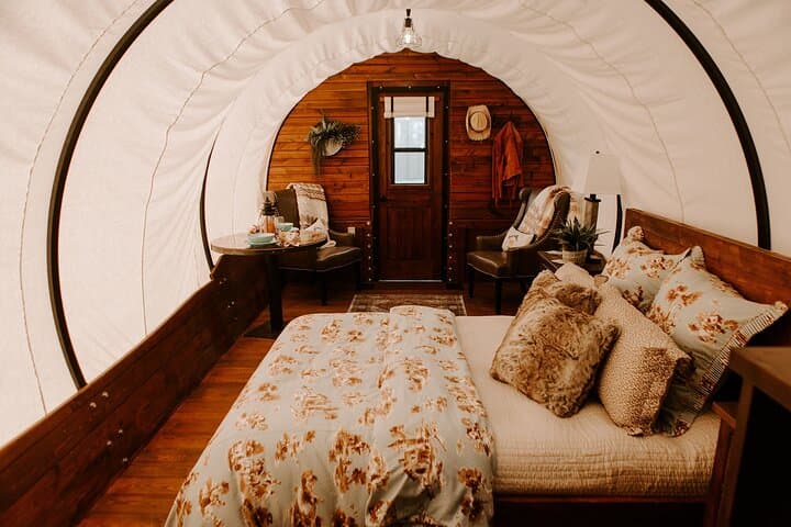 Glamping at Grand Canyon Glamping Resort: Covered Wagon Overnight on the West Rim photo 4