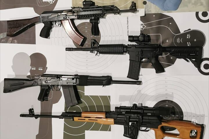 Military Gun Shooting Experience in Bratislava: SVD, AK-47 & Scorpion Range