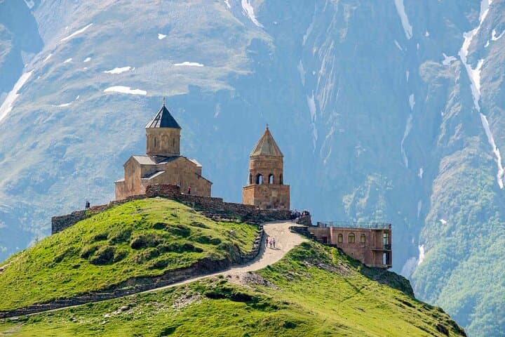 Kazbegi & Gudauri Private Day Tour: Gergeti Church, Ananuri Fort, and Caucasus Panoramas photo 1