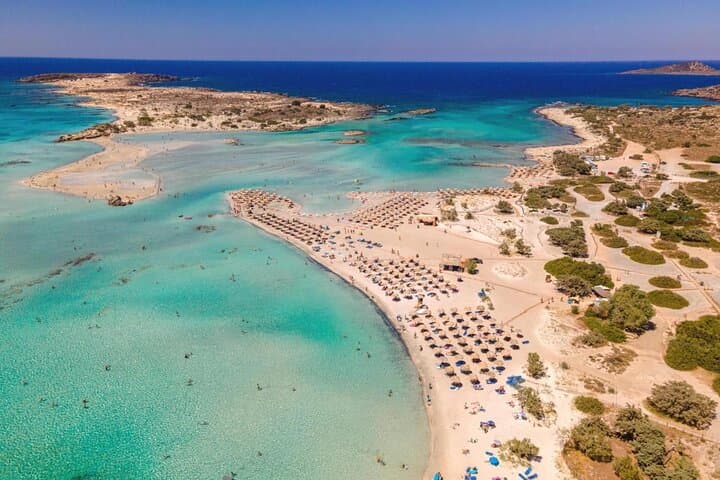 Private Elafonisi Full-Day Tour from Rethymno — Pink Sand, Shallow Lagoon & Agia Sofia Cave