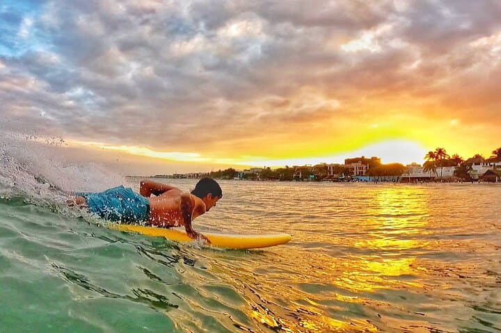 Learn to Surf in Playa del Carmen: Beginner Lessons at Fusion Beach