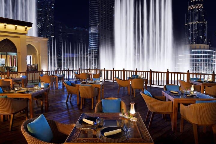 Dinner with Dubai Fountain & Burj Khalifa View: Evening at Souk Al Bahar photo 2