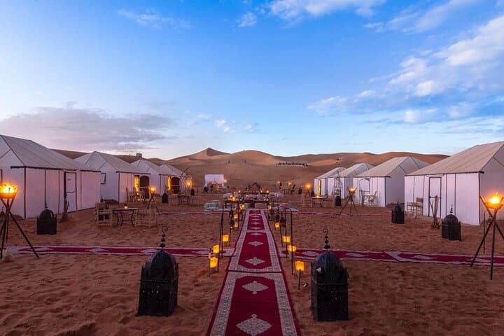 Overnight Luxury Camp in Merzouga: Sahara Sunset, Camel Ride & Sandboarding photo 2