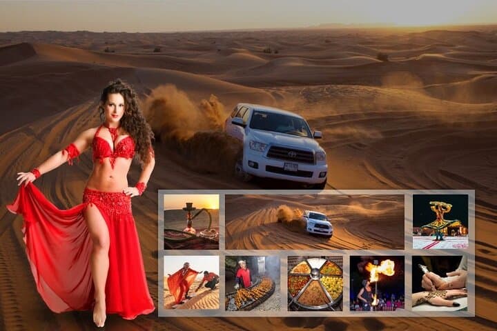 Dubai Evening Desert Safari: Dune Bashing, Live Shows & BBQ Buffet