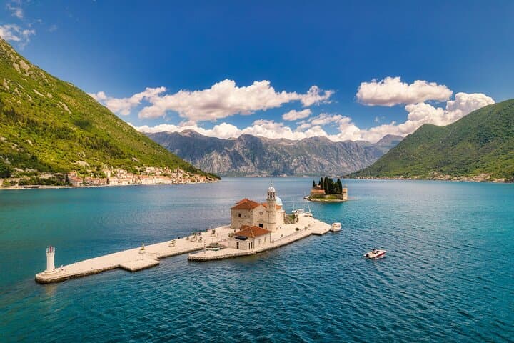 Explore Boka Bay by Private Speedboat: Our Lady of the Rocks & Blue Cave
