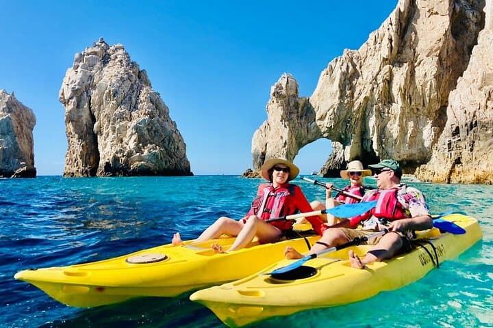 Glass-Bottom Kayak to El Arco & Playa del Amor — Cabo Snorkel Tour