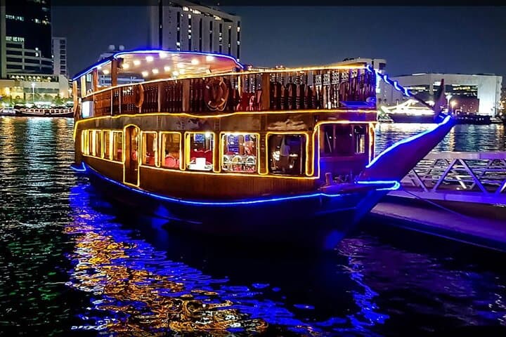 Dubai Frame and Marina Dhow Dinner Cruise: Skyline Views, Glass Walkway & Evening Buffet