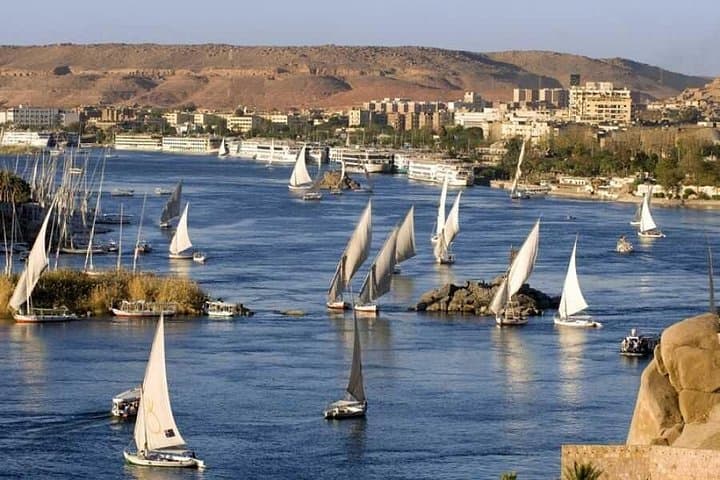 Sunset Felucca Ride on the Nile at Aswan’s Kitchener Botanical Gardens