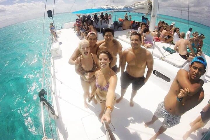 Catamaran Party to Isla Mujeres: Sailing, Snorkel & Beach Lunch from Cancun photo 6