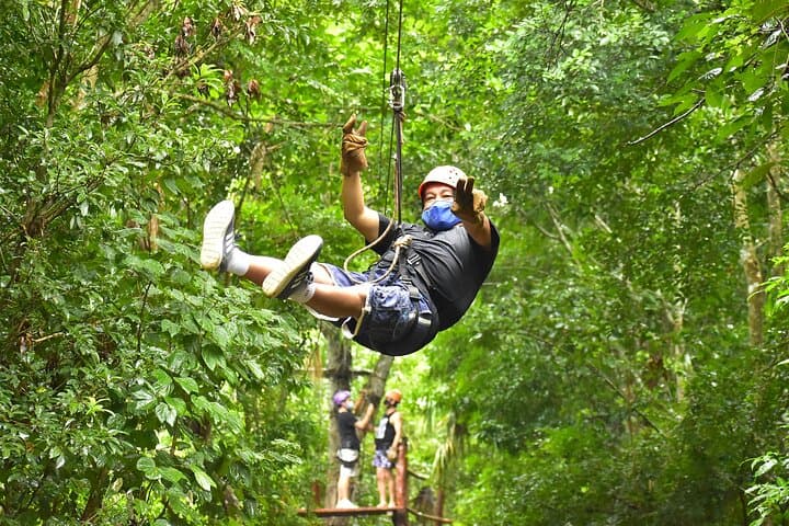 ATV and Zipline Day Tour to a Sacred Cenote on the Ruta de los Cenotes