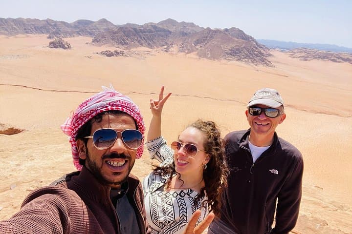 Hike Jebel Al Hash in Wadi Rum: Bedouin Tea, Ancient Caves & Sunset at Um Sabatah photo 4