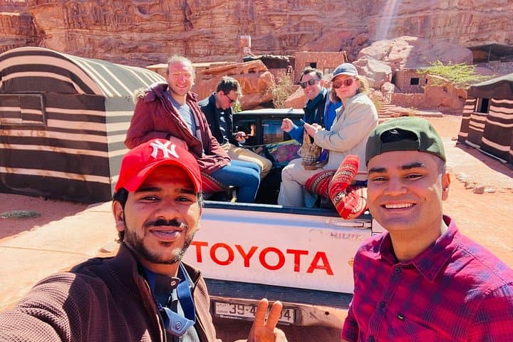 Hike Jebel Al Hash in Wadi Rum: Bedouin Tea, Ancient Caves & Sunset at Um Sabatah photo 2