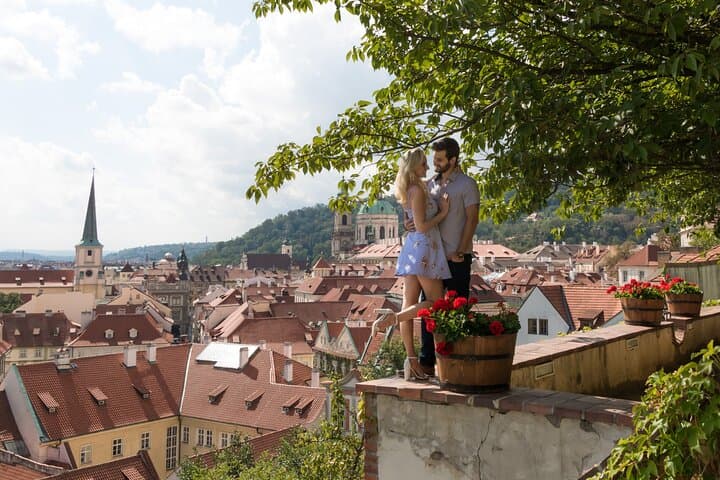 Prague Love-Story Photoshoot: Private 90-Minute Walking Session