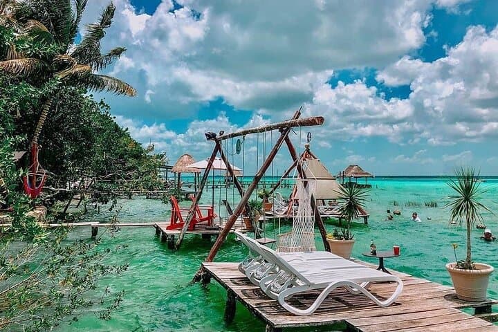 Eco Tour Bacalar: Cenote Azul Swim & 2-Hour Bacalar Lagoon Boat Ride from Cancun photo 5