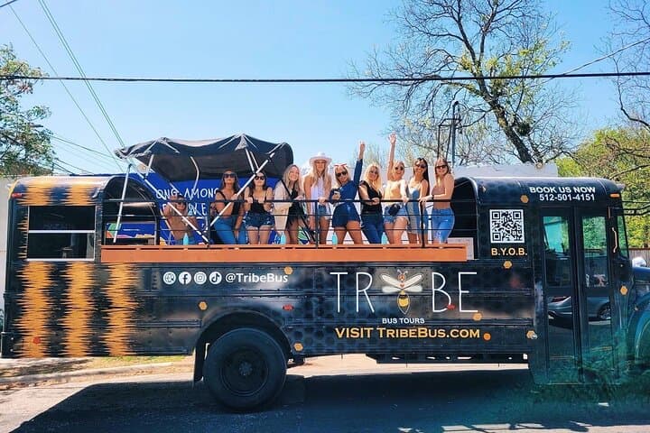 Austin Murals & Mimosas Roofless Party Bus Tour — South Congress & Downtown photo 3