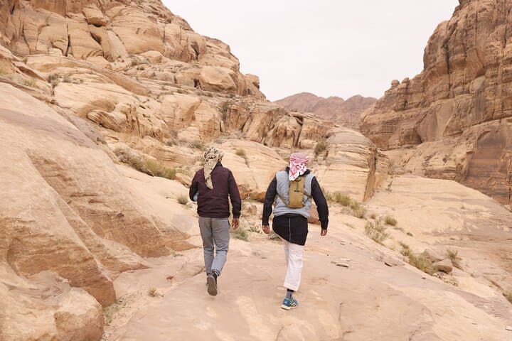 Wadi Rum Two-Day Hiking and Jeep Tour to Jabal Al Hash: Desert Arches, Nabataean Canyons, and Bedouin Camp