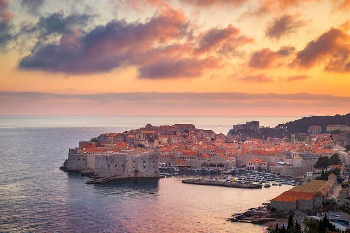 Sunset Panorama Dubrovnik Old Town Game of Thrones Boat Tour