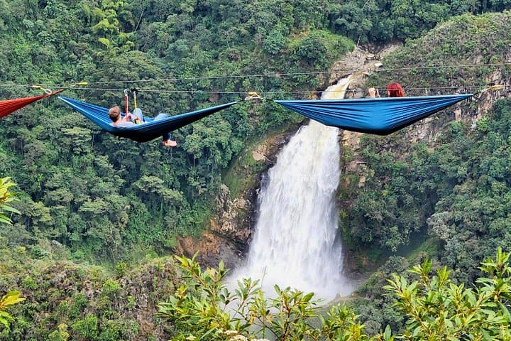 Medellin to El Salto: Zipline Flights, 100m Waterfall & Sky Hammocks photo 3