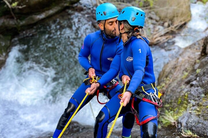 Madeira Canyoning: Intermediate Gorge Rappels, Jumps & Natural Slides from Funchal