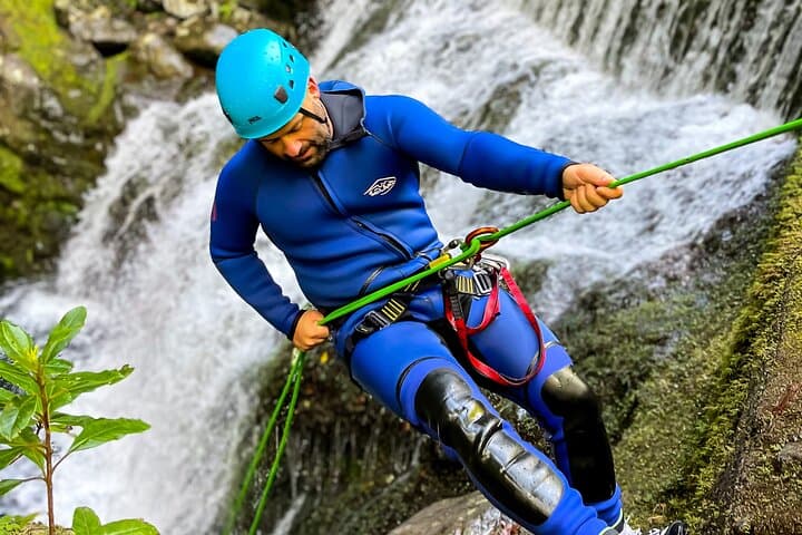 Madeira Canyoning: Intermediate Gorge Rappels, Jumps & Natural Slides from Funchal photo 3