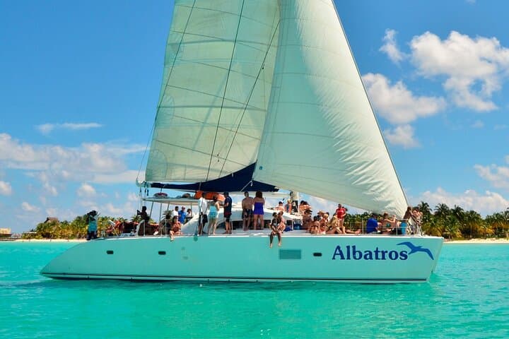 Deluxe Catamaran to Isla Mujeres: Snorkel, Beach Club & Open Bar Experience photo 5