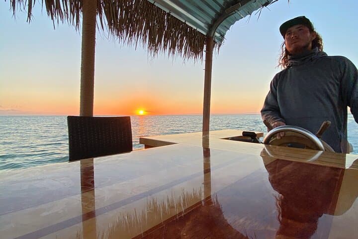 Private Islamorada Sunset Cruise: Tiki Pontoon Sunset & Dolphin Watching photo 3