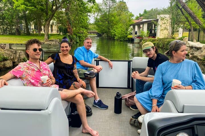 Exploring Lake Austin: Private Pontoon Boat Cruise with Full Sun Shading photo 2