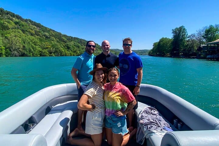 Exploring Lake Austin: Private Pontoon Boat Cruise with Full Sun Shading photo 5
