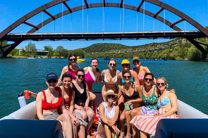 Exploring Lake Austin: Private Pontoon Boat Cruise with Full Sun Shading photo 6
