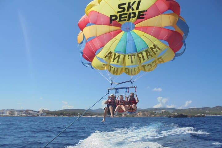 Parasailing in Ibiza: HD Video Flights Over Es Canar's North Coast