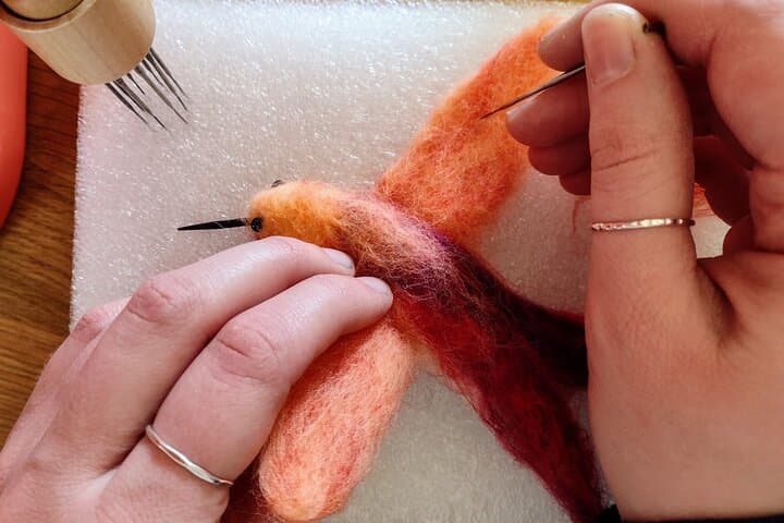 Needle-Felting Hummingbird Ornament Class on the Estes Park Riverwalk photo 3