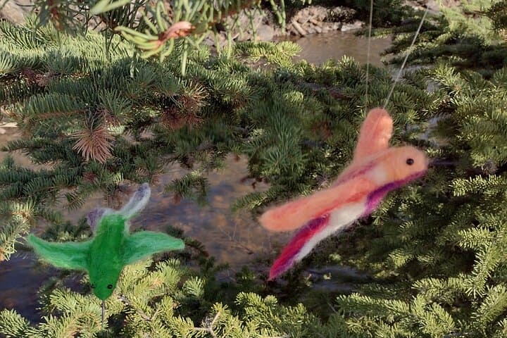 Needle-Felting Hummingbird Ornament Class on the Estes Park Riverwalk photo 4