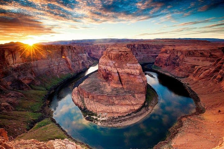 Half-Day Lower Antelope Canyon & Horseshoe Bend Tour from Page — Slot Canyon Light and River Overlook photo 2