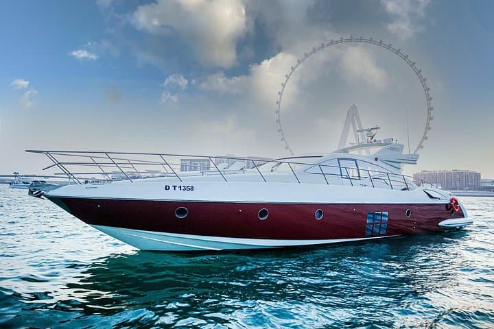 Private 68ft Azimut Yacht Cruise — Dubai Marina, Palm Jumeirah & Burj Al Arab Views photo 1