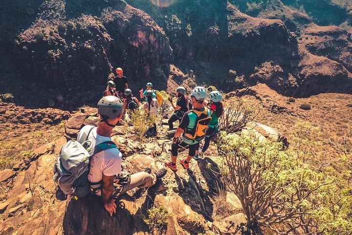 Beginner Via Ferrata Adventure in South Gran Canaria — 4-Hour Cliff Route with Guide photo 5