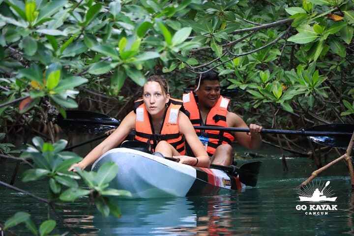 Sunset Kayak Tour in Laguna Nichupté: Mangroves, Birds, and Coastal Light