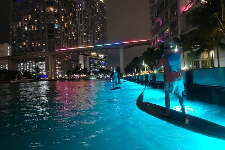 Miami City Lights Night SUP & Kayak — Downtown Miami After-Dark Paddle photo 2