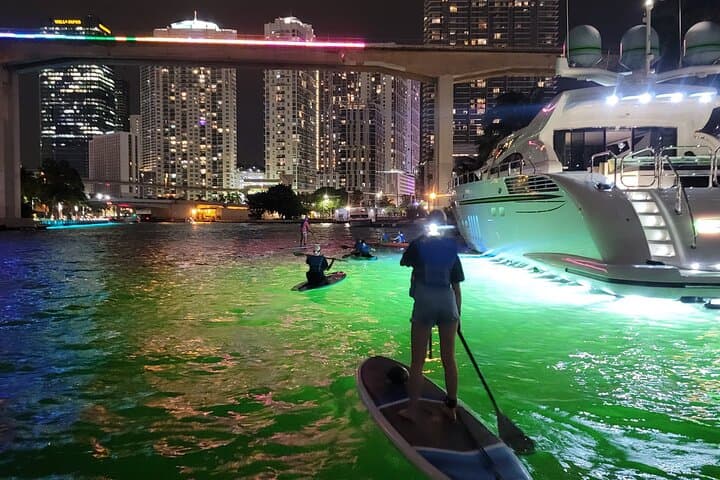 Miami City Lights Night SUP & Kayak — Downtown Miami After-Dark Paddle photo 3