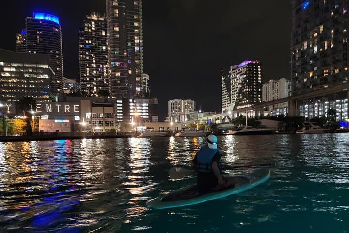 Miami City Lights Night SUP & Kayak — Downtown Miami After-Dark Paddle photo 4