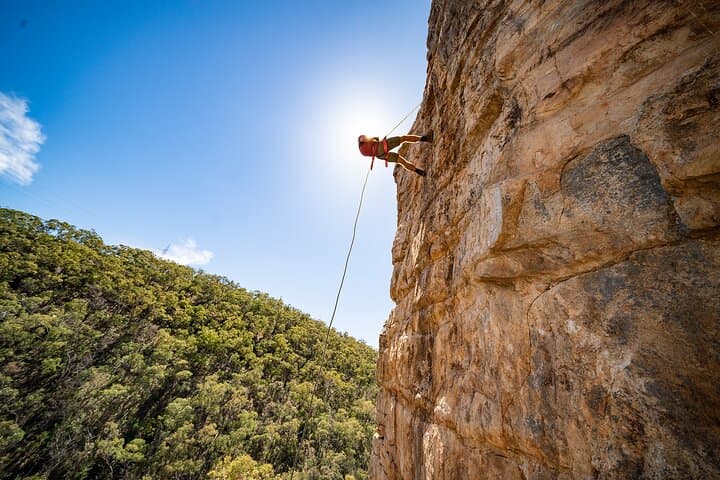 Morialta Rock Climb and Abseil: Cliff Faces, Waterfalls, and Views 30 Minutes From Adelaide