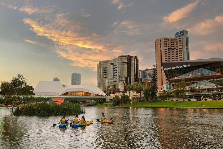 Paddle Karrawirra Parri: 90-Minute Adelaide City Kayak Tour