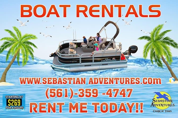 Pontoon Boat Rental in Sebastian, FL — Self-Drive 4–8 Hour Pontoon with Sebastian Adventures photo 4