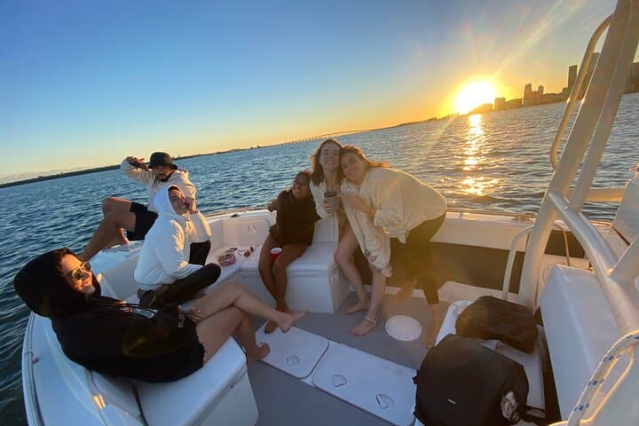 Miami Sunset Boat Charter: Formula Thunderbird Cruise on Biscayne Bay