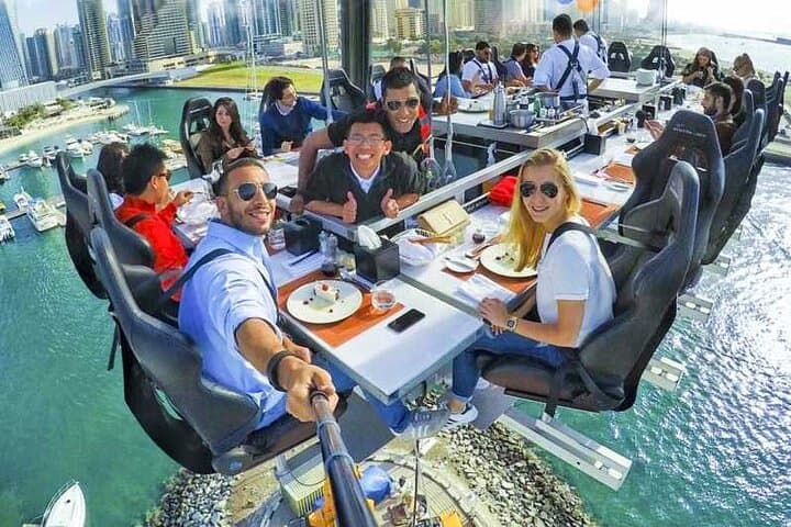 Dinner in the Sky Dubai Marina: 50m Aerial Dining Experience