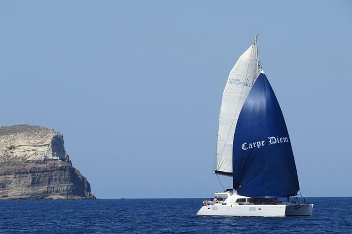 Santorini Oia Caldera Luxury Day Cruise with BBQ, Snorkeling & BBQ Feast photo 4
