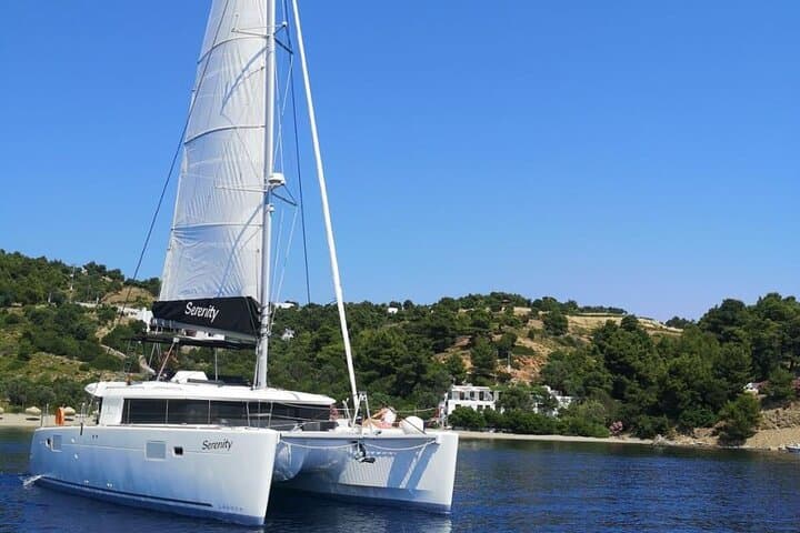 Santorini Oia Private Sunset Catamaran Cruise with BBQ & Drinks photo 4